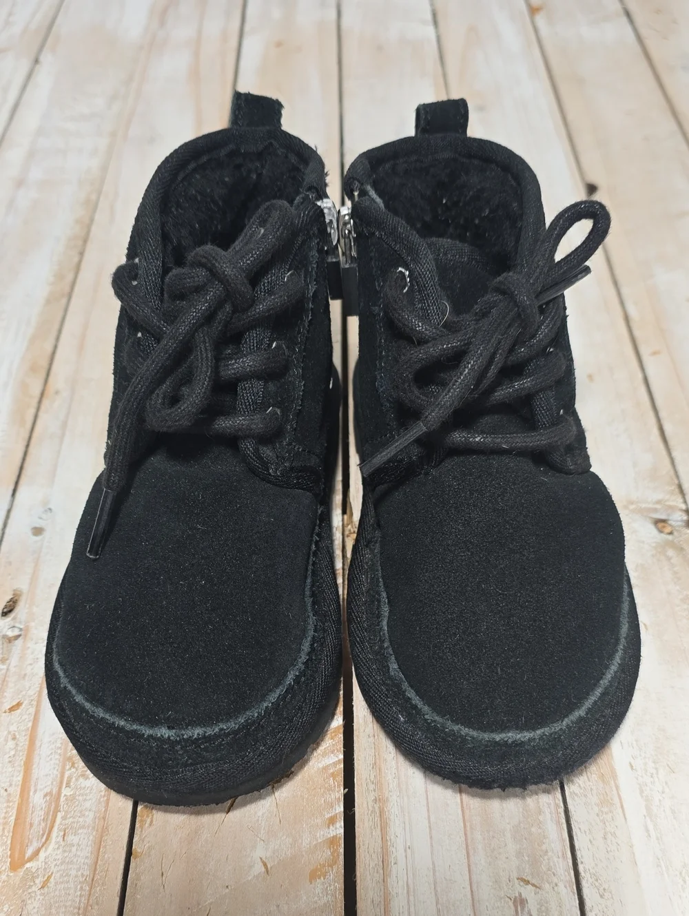 UGG Toddler Neumel II Suede Boots Black Size 9